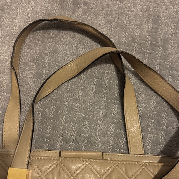 Marc Jacobs Beige Quilted Tote with Gold Hardware - Picture 2 of 6